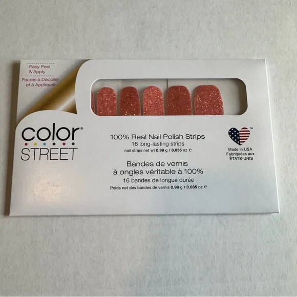 *Retired* Color Street: Seattle Royale | Copper Gold Glitter Orange Fall Autumn - Picture 3 of 14